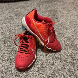 Nike Bright Orange Baseball Cleats